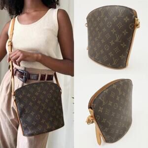 Louis Vuitton Brown Monogram Crossbody Shoulder Bag